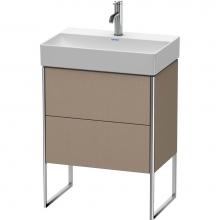 Duravit XS445307575 - Duravit XSquare Two Drawer Floorstanding Vanity Unit Linen