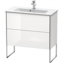 Duravit XS445502222 - Duravit XSquare Two Drawer Floorstanding Vanity Unit White