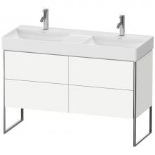 Duravit XS445603636 - Duravit XSquare Four Drawer Floorstanding Vanity Unit White