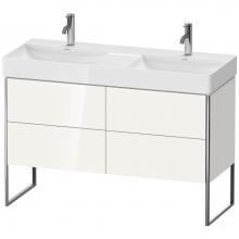 Duravit XS445608585 - Duravit XSquare Four Drawer Floorstanding Vanity Unit White