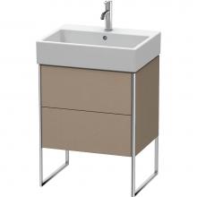 Duravit XS447307575 - Duravit XSquare Two Drawer Floorstanding Vanity Unit Linen