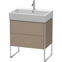 Duravit XS447407575 - Duravit XSquare Two Drawer Floorstanding Vanity Unit Linen