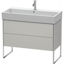 Duravit XS447600707 - Duravit XSquare Two Drawer Floorstanding Vanity Unit Concrete Gray