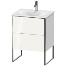 Duravit XS452202222 - Duravit XSquare Two Drawer Floorstanding Vanity Unit White