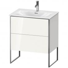 Duravit XS452302222 - Duravit XSquare Two Drawer Floorstanding Vanity Unit White