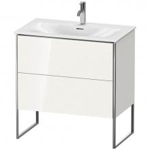 Duravit XS452402222 - Duravit XSquare Two Drawer Floorstanding Vanity Unit White