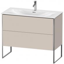 Duravit XS452509191 - Duravit XSquare Two Drawer Floorstanding Vanity Unit Taupe