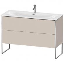 Duravit XS452609191 - Duravit XSquare Two Drawer Floorstanding Vanity Unit Taupe