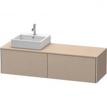 Duravit XS4904L7575 - Duravit XSquare Two Drawer Vanity Unit For Console Linen