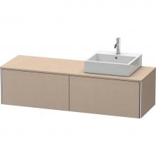 Duravit XS4904R7575 - Duravit XSquare Two Drawer Vanity Unit For Console Linen