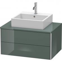 Duravit XS491003838 - Duravit XSquare Two Drawer Vanity Unit For Console Dolomite Gray