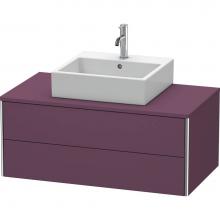 Duravit XS491109494 - Duravit XSquare Two Drawer Vanity Unit For Console Aubergine