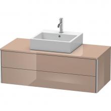 Duravit XS491208686 - Duravit XSquare Two Drawer Vanity Unit For Console Cappuccino