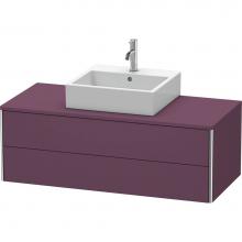 Duravit XS491209494 - Duravit XSquare Two Drawer Vanity Unit For Console Aubergine