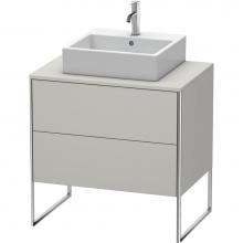 Duravit XS492000707 - Duravit XSquare Two Drawer Vanity Unit For Console Concrete Gray