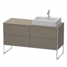 Duravit XS4923R9090 - Duravit XSquare Four Drawer Vanity Unit For Console Flannel Gray