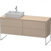 Duravit XS4924L7575 - Duravit XSquare Four Drawer Vanity Unit For Console Linen