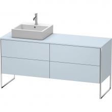 Duravit XS4924L9797 - Duravit XSquare Four Drawer Vanity Unit For Console Light Blue