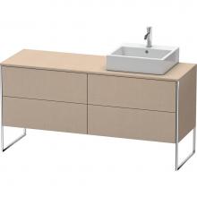 Duravit XS4924R7575 - Duravit XSquare Four Drawer Vanity Unit For Console Linen