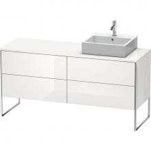 Duravit XS4924R8585 - Duravit XSquare Four Drawer Vanity Unit For Console White