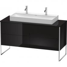 Duravit XS4925M4040 - Duravit XSquare Four Drawer Vanity Unit For Console Black