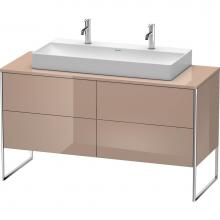 Duravit XS4925M8686 - Duravit XSquare Four Drawer Vanity Unit For Console Cappuccino