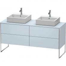 Duravit XS4927B9797 - Duravit XSquare Four Drawer Vanity Unit For Console Light Blue