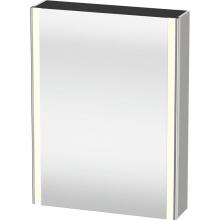 Duravit XS7111R0707 - Duravit XSquare Mirror Cabinet with Lighting Concrete Gray