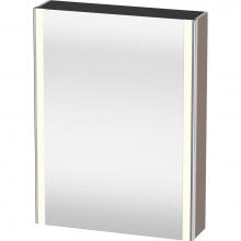 Duravit XS7111R4343 - Duravit XSquare Mirror Cabinet with Lighting Basalt