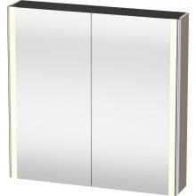 Duravit XS711204343 - Duravit XSquare Mirror Cabinet with Lighting Basalt