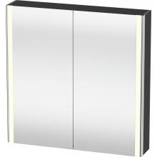 Duravit XS711204949 - Duravit XSquare Mirror Cabinet with Lighting Graphite