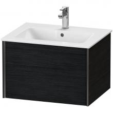 Duravit XV40250B216 - XViu One Drawer Wall-Mount Vanity Unit Oak Black