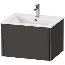 Duravit XV40250B280 - XViu One Drawer Wall-Mount Vanity Unit Graphite