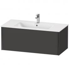 Duravit XV40270B280 - XViu One Drawer Wall-Mount Vanity Unit Graphite