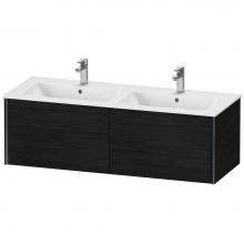 Duravit XV40290B216 - XViu Two Drawer Wall-Mount Vanity Unit Oak Black