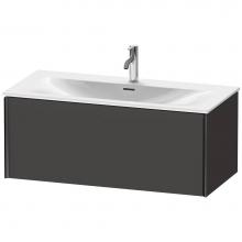 Duravit XV40350B280 - XViu One Drawer Wall-Mount Vanity Unit Graphite