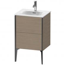 Duravit XV40690B235 - XViu Two Drawer Floorstanding Vanity Unit Oak Terra