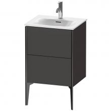 Duravit XV40690B280 - XViu Two Drawer Floorstanding Vanity Unit Graphite