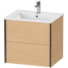 Duravit XV41250B230 - XViu Two Drawer Wall-Mount Vanity Unit Natural Oak