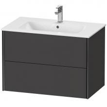 Duravit XV41260B280 - XViu Two Drawer Wall-Mount Vanity Unit Graphite