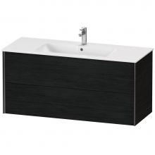 Duravit XV41280B216 - XViu Two Drawer Wall-Mount Vanity Unit Oak Black