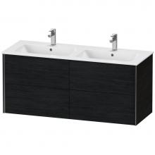 Duravit XV41290B216 - XViu Four Drawer Wall-Mount Vanity Unit Oak Black