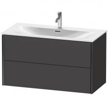 Duravit XV41350B280 - XViu Two Drawer Wall-Mount Vanity Unit Graphite