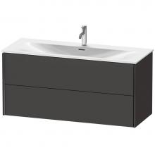 Duravit XV41360B280 - XViu Two Drawer Wall-Mount Vanity Unit Graphite