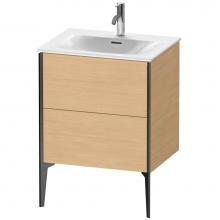 Duravit XV43000B230 - XViu One Drawer Floorstanding Vanity Unit Natural Oak