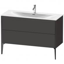 Duravit XV43040B280 - XViu Two Drawer Floorstanding Vanity Unit Graphite