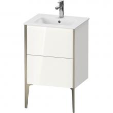 Duravit XV44590B122 - XViu Two Drawer Floorstanding Vanity Unit White