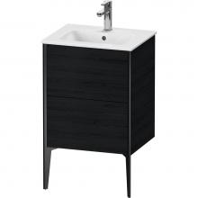 Duravit XV44590B216 - XViu Two Drawer Floorstanding Vanity Unit Oak Black