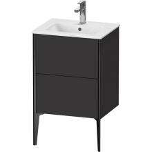 Duravit XV44590B280 - XViu Two Drawer Floorstanding Vanity Unit Graphite