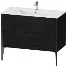 Duravit XV44830B216 - XViu Two Drawer Floorstanding Vanity Unit Oak Black